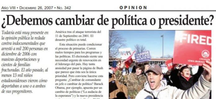 cambiar de política o de presidente