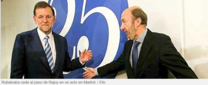Rajoy y Rubalcaba