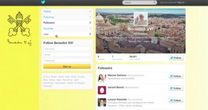 Twitter Benedicto XVI