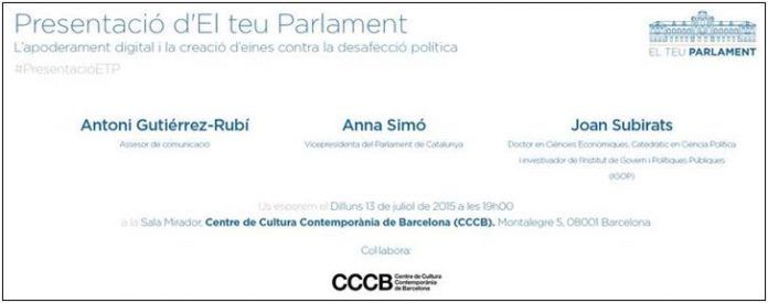 El teu Parlament El teu Parlament