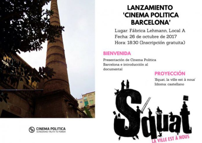 Lanzamiento de Cinema Politica Barcelona