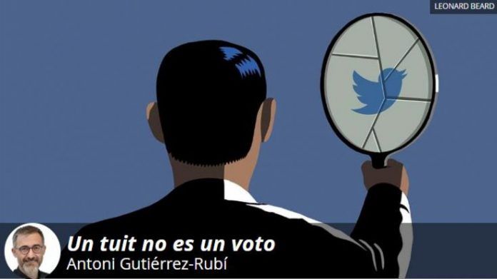 un tuit no es un voto